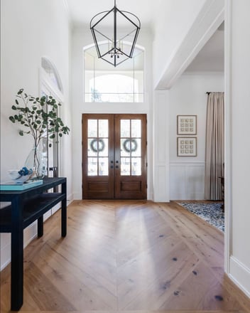 Foyer with french doors