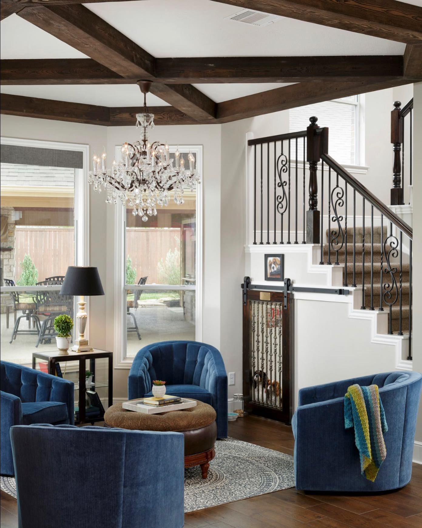 Living room with patio